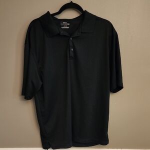 PGA Tour Men's Black Polo Shirt